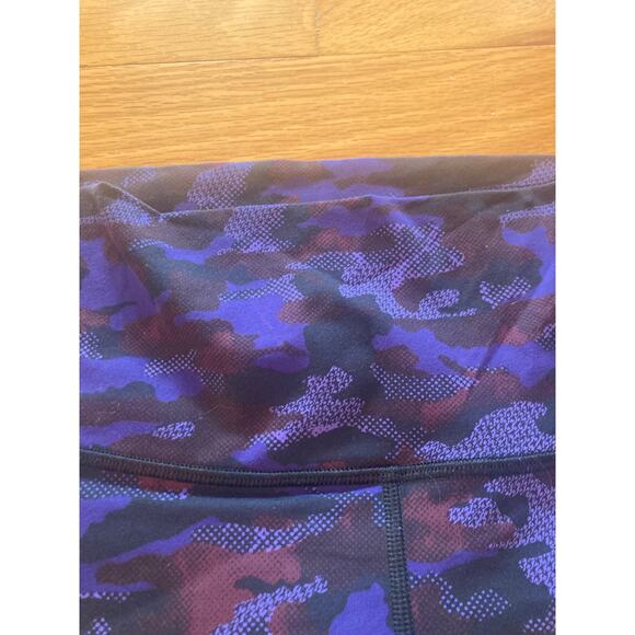 Lululemon Wunder Under 7/8 Leggings Hounds Camo Emperor Purple Black 6 - Picture 6 of 8